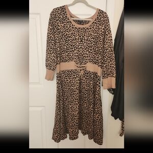 TORRID Leopard Print Women's Sweater Dress